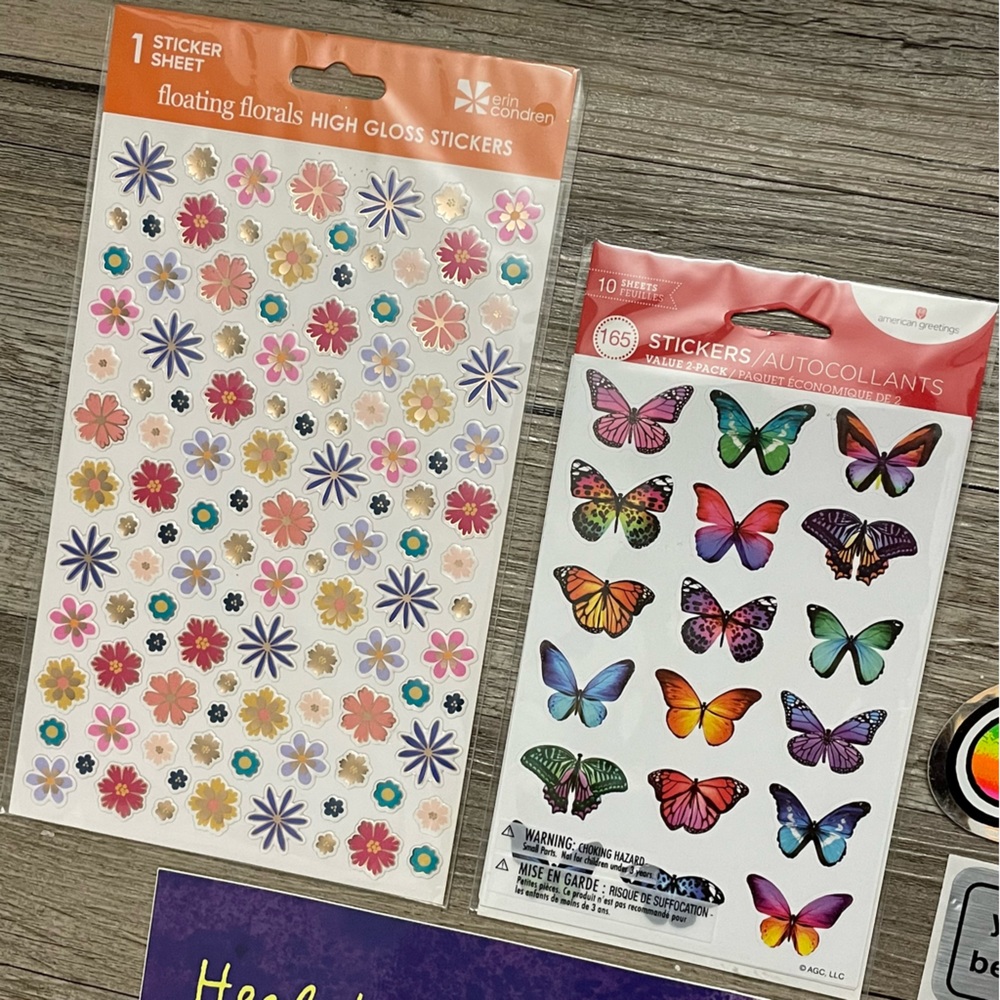 Sticker Sheet Lot Bundle - Perfect For Journaling, Scrapbooking, Planner, Notes - Picture 3 of 8